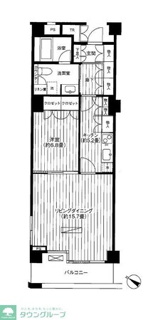 ヒューリック浅草一丁目の物件間取画像